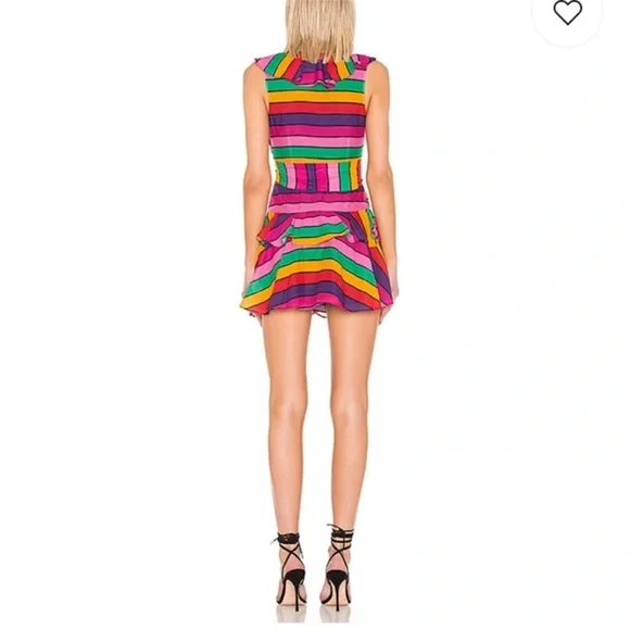 Lovers + Friends Multicolor Chevron Mini Dress - Picture 3 of 11